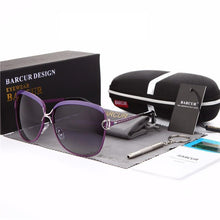 将图片加载到图库查看器,Luxury Polarized Ladies Woman Gradient Round Oversized Modern Sunglasses Brand oculos lunette de soleil femme