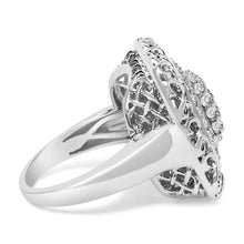 Load image into Gallery viewer, Sterling Silver 1.0 Cttw Diamond Celtic Knot Cocktail Ring