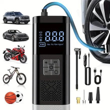Load image into Gallery viewer, Portable Electric Tire Inflator – 150PSI Air Compressor with Digital Gauge & LED Light