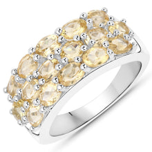 Load image into Gallery viewer, 8.32 Carat Genuine Citrine .925 Sterling Silver 3 Piece Jewelry Set (Ring, Earrings, and Pendant w/ Chain)