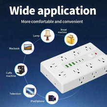 将图片加载到图库查看器,22-in-1 Multi-Functional Power Strip – 16 Sockets, 3 USB-A & 3 USB-C
