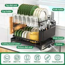 将图片加载到图库查看器,Black Metal Dish Rack – 2-Layer / 3-Layer