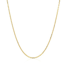 Load image into Gallery viewer, 18k Yellow Gold Diamond Cut Cable Link Chain (1.10 mm)