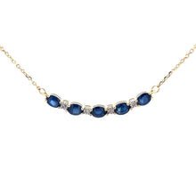 Load image into Gallery viewer, Sapphire Diamond Fashion Pendants 10KT Yellow Gold