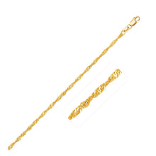 Load image into Gallery viewer, 10k Yellow Gold Singapore Chain (1.80 mm)
