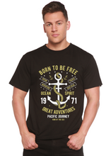 Load image into Gallery viewer, Born To Be Free Men's Bamboo Viscose/Organic Cotton Short Sleeve Graphic T-Shirt