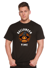 将图片加载到图库查看器,Halloween Time Unisex Bamboo Viscose/Organic Cotton Short Sleeve Graphic T-Shirt