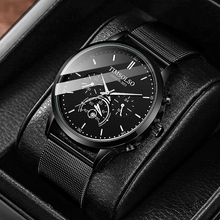 Load image into Gallery viewer, New Fashion Luminous Mens Watches Luxury Sport Quartz Mesh Strap Elegant Waterproof Wristwatch For Men