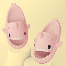 Load image into Gallery viewer, New Men and Women Summer Slippers Lovely Shark Shape Slides Outdoor Women Shoes Flip Flops Lightweight Open Toe Beach Pool Slides Sandals Shark Shower Slipper
