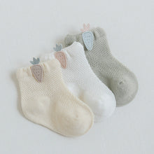 Load image into Gallery viewer, 3 Pairs Cartoon Candy Color Cotton Fashion Elastic Band Socks For Newborn Boys And Girls