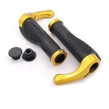 Load image into Gallery viewer, Bicycle Grip Handlebar End Cap Aluminium Alloy Lock Mountain Handle Bar Grip Bike Anti-Skid Rubber Bicycle Skid-Proof Grips New Generation Bike Handlebar Grip Soft Gel Inserts Shock Resistance Ergonomics Comfort Design