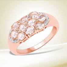 将图片加载到图库查看器,1.50 Carat Genuine Morganite .925 Sterling Silver Ring
