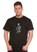 Load image into Gallery viewer, Sad Skeleton Halloween Unisex Bamboo Viscose/Organic Cotton Short Sleeve Graphic T-Shirt