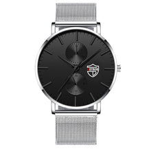 将图片加载到图库查看器,Black 3Bar Watch Men Women'S Watches Ladies Watch With Crystals Fashion Stainless Steel Band Comfortable Wristwatch