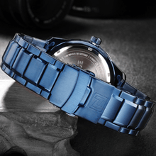 Load image into Gallery viewer, Men's Luxury Stainless steal Waterproof Watch With Day And Date Display Unique Design Perfect Gift In Modern Metal Men Wrist Watch Design