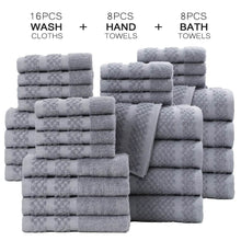 Load image into Gallery viewer, Gray Cotton Bath Towel Set (10β32 pcs)