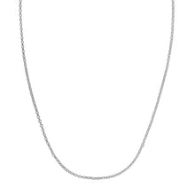 将图片加载到图库查看器,Double Extendable Cable Chain in 14k White Gold (1.40 mm)
