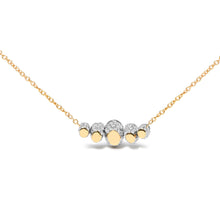Load image into Gallery viewer, 18K Rose Gold 3/4 Cttw Pave Diamonds and Graduated Red Ruby Gemstone Curved Bar Choker Necklace (G-H Color, SI1-SI2 Clarity) - Adjustable up to 14" - 16.5"