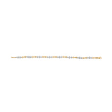 Load image into Gallery viewer, 10k Gold 1/3 Cttw Diamond Miracle Set Alternating Bar and Link Bracelet (I-J Color, I1-I2 Clarity) - 7.75" Inches