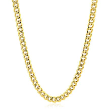 Load image into Gallery viewer, 4.5mm 14k Yellow Gold Semi Solid Miami Cuban Chain