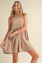 Load image into Gallery viewer, Round Neck Mini Tank Dress For Women–Comfortable, Versatile & Perfect for Casual or Dressy Occasions
