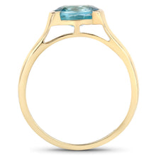 Load image into Gallery viewer, 2.00 Carat Genuine Blue Zircon .925 Sterling Silver Ring