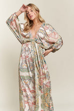 Load image into Gallery viewer, New Printed V-Neck Batwing Sleeve Dress For Summer – Stylish, Effortlessly Chic, Comfortable, Perfect for Casual and Semi-Formal Events