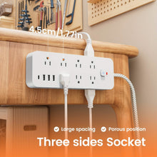 Load image into Gallery viewer, 18-Outlet Power Strip with USB & Type-C β Surge Protection