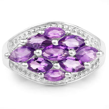 Load image into Gallery viewer, 1.91 Carat Genuine Amethyst .925 Sterling Silver Ring