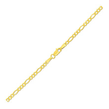将图片加载到图库查看器,2.8mm 14k Yellow Gold Figaro Anklet