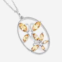 Load image into Gallery viewer, 2.30 Carat Genuine Citrine .925 Sterling Silver Pendant