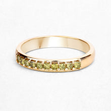 Load image into Gallery viewer, 0.27 Carat Genuine Yellow Diamond 14K Yellow Gold Ring (SI1-SI2)