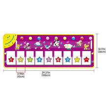 Load image into Gallery viewer, Music Carpets Piano Mats Music Touch Play Keyboard with 8 Demo Songs Baby Animals Educational Toy for Kids