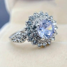 Load image into Gallery viewer, 8mm Zirconia Zinc Alloy Ring