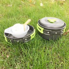 将图片加载到图库查看器,9-Piece: Camping Cookware Set