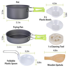 将图片加载到图库查看器,9-Piece: Camping Cookware Set
