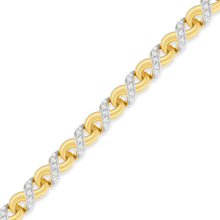 Load image into Gallery viewer, 10K Yellow Gold 1 cttw Diamond Riviera Statement Pendant Necklace (J-K, I2-I3)