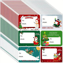 Load image into Gallery viewer, 90-Pieces: Christmas Sticker Tags - Self-Adhesive with Christmas Name Tag