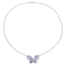 Load image into Gallery viewer, 3.31 Carat Genuine Tanzanite & White Topaz .925 Sterling Silver Pendant