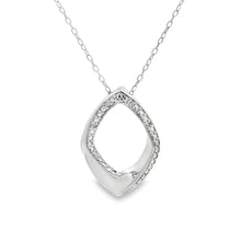 Load image into Gallery viewer, Genuine .02ct Diamond Fashion Pendants Sterling Silver
