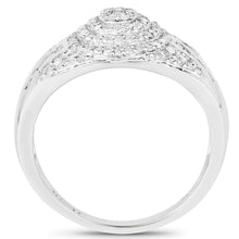 Load image into Gallery viewer, 1.15 Carat Genuine White Diamond .925 Sterling Silver Ring