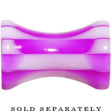 将图片加载到图库查看器,6G Purple and White Checkerboard Acrylic Saddle Plug