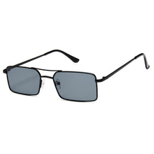 Load image into Gallery viewer, Luxury Famous Retro Modern Square Unisex Men and Women‘s Sunglasses With Alloy Metal Small Frame With Clear Double Bridge Men's Sunglasses