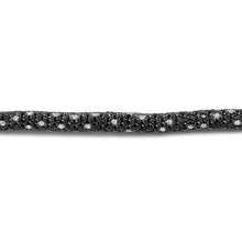 将图片加载到图库查看器,18K White Gold 20.0 Cttw Black and White Pave Set Diamond Eternity Snake Skin Style Tennis Bracelet (Black and G-H Color, SI1-SI2 Clarity) - Size 7"