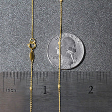 Load image into Gallery viewer, Bead Links Pendant Chain in 14k Yellow Gold (1.5mm)