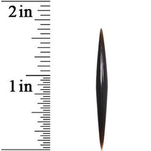 将图片加载到图库查看器,6G Organic Black Horn Straight Taper 4mm
