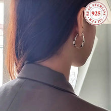 Load image into Gallery viewer, 925 Silver Hypoallergenic Elegant Retro Style Earrings