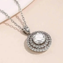 将图片加载到图库查看器,925 Silver Zirconium Oxide Collarbone Necklace