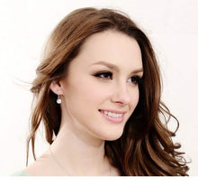 将图片加载到图库查看器,925 Sterling Silver 2.00 ct. Cubic Zirconia Drop Earrings
