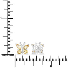 Load image into Gallery viewer, 0.88 Carat Genuine Citrine .925 Sterling Silver Earrings
